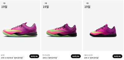 코비 8 프로트로 "Mambacurial" Red Plum and Pink Flash