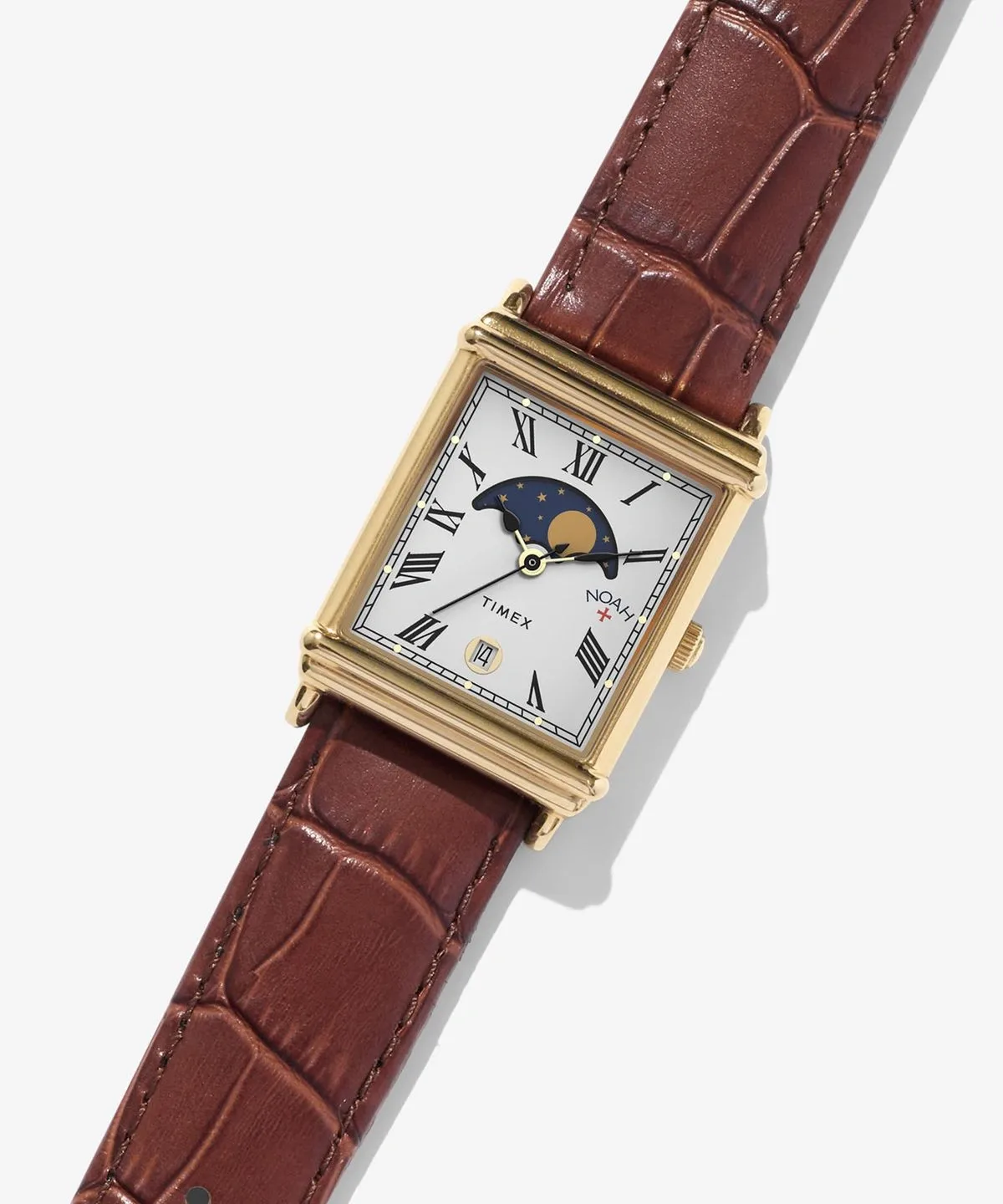 노아 X 타이맥스 문 페이즈 워치 브라운 골드 NOAH X TIMEX MOON PHASE WATCH BROWN/GOLD 이미지 2