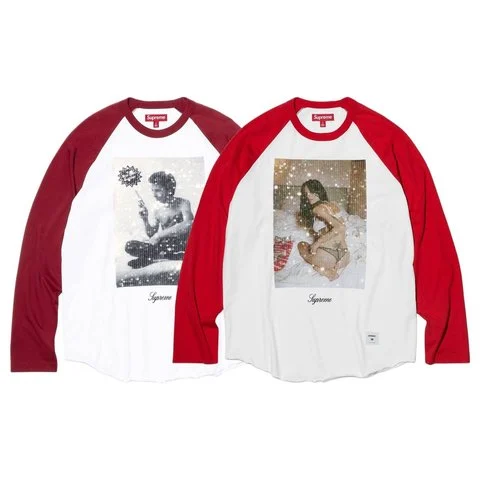 Supreme/Larry Clark Sequin Raglan L/S Top