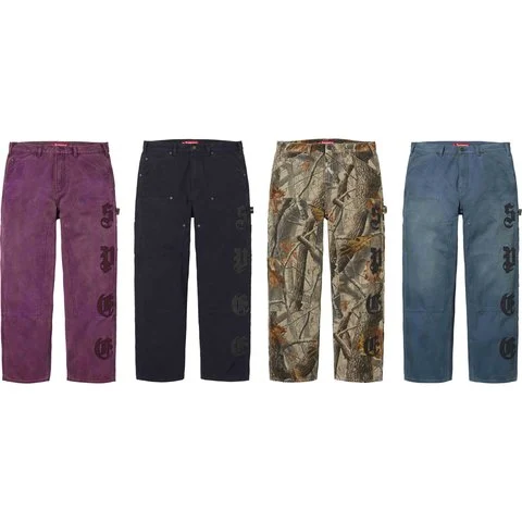 Leather Appliqué Double Knee Painter Pant