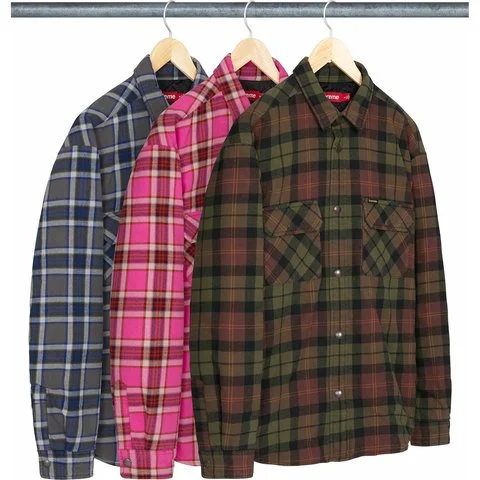 Quilted Lined Flannel Snap Shirt