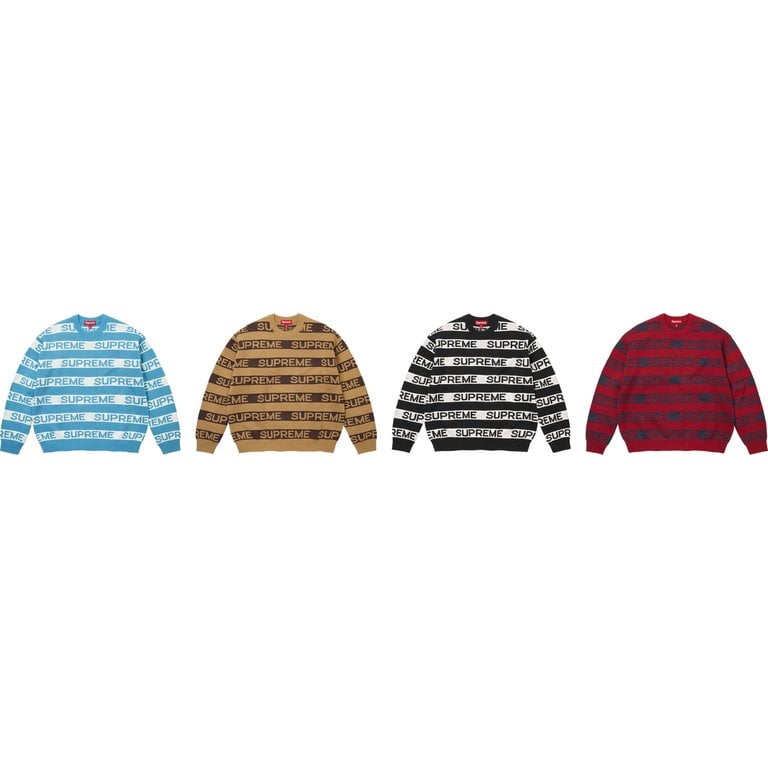 Stripe Logo Sweater