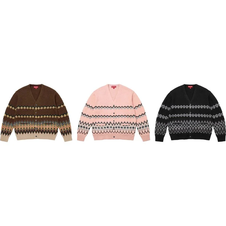Metallic Fair Isle Cardigan